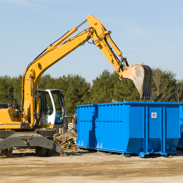 is there a minimum or maximum amount of waste i can put in a residential dumpster in Blue Ridge Georgia